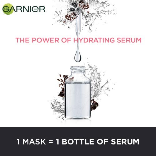 1 Garnier Sheet Mask = 1 Bottle of Serum